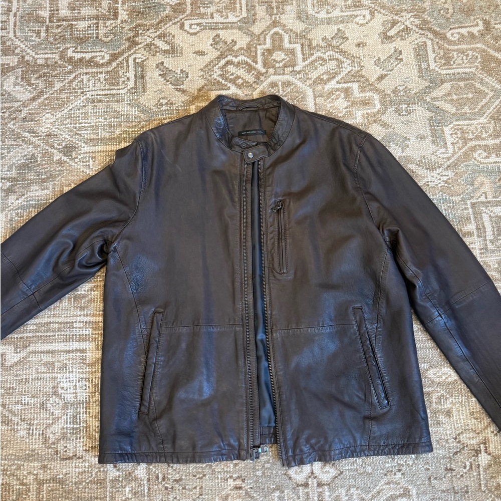 John Varvatos Chocolate Leather Jacket - Men’s